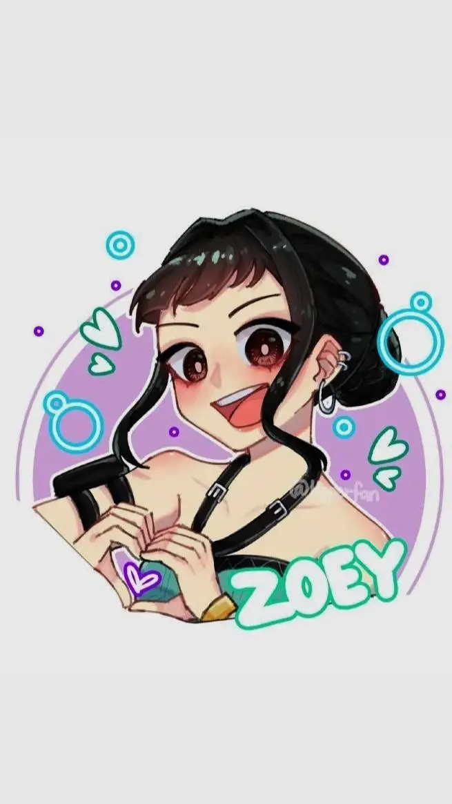 ai character: 🩵zoey🩵 background