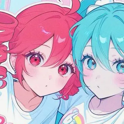 chat with ai character: Miku x Teto ♥️🩵