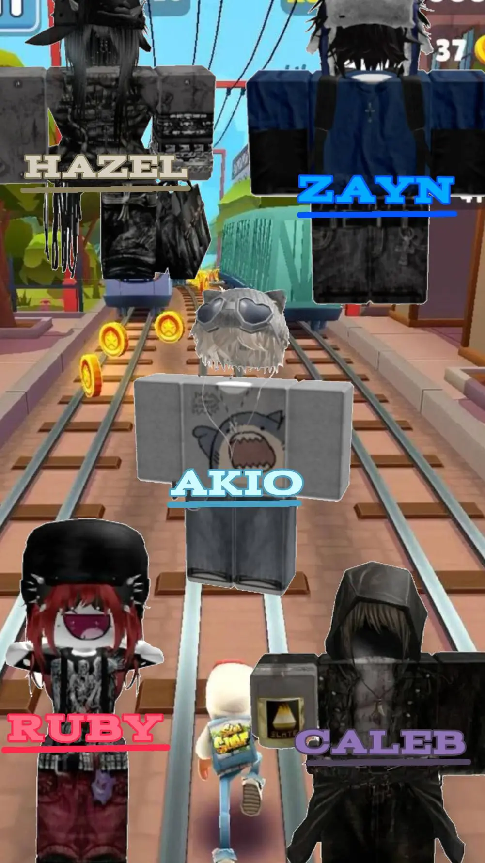 ai character: Roblox story background