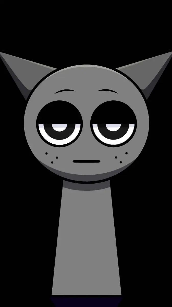 ai character: Gray sprunki background
