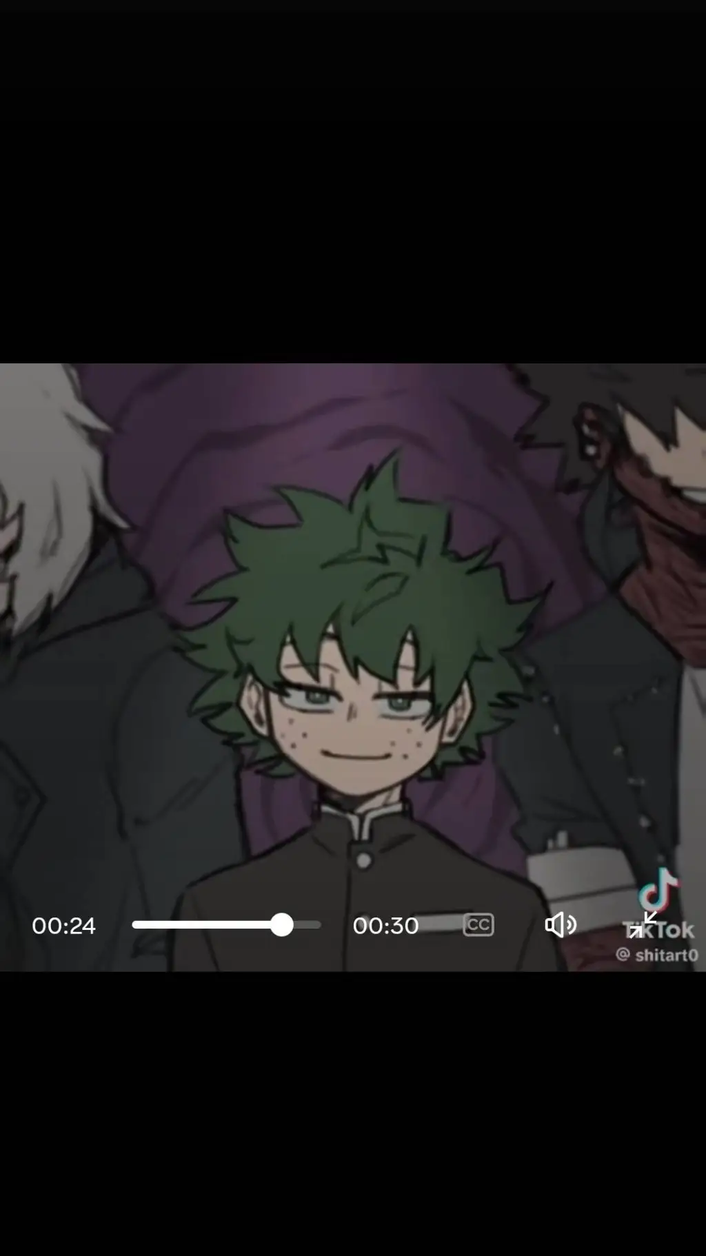 ai character: Villain deku  background