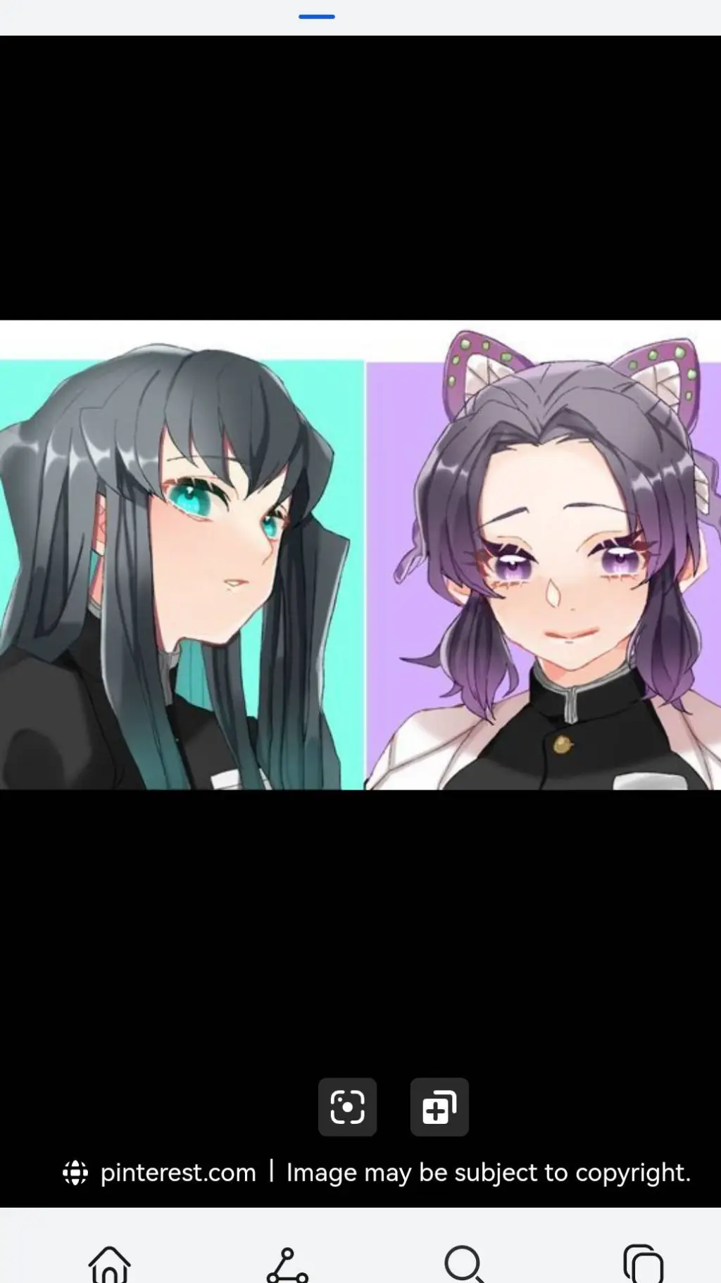 ai character: Muchiro & Shinobu  background