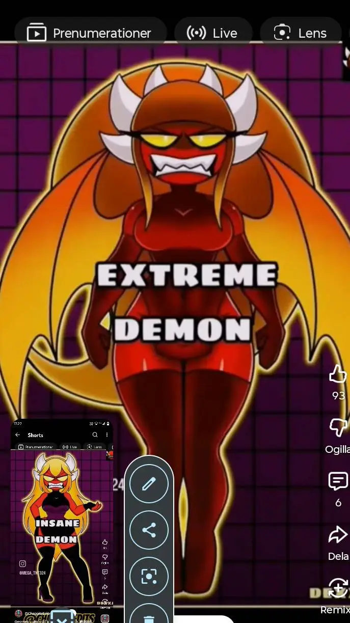 ai character: Extreme demon  background