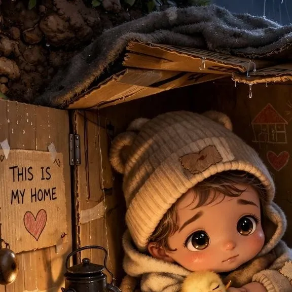 chat with ai character: baby homeless