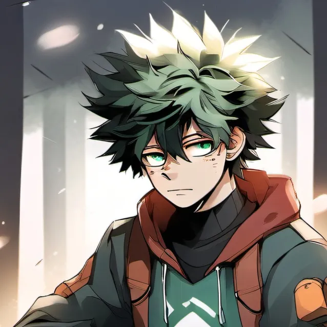 chat with ai character: deku werewolf au
