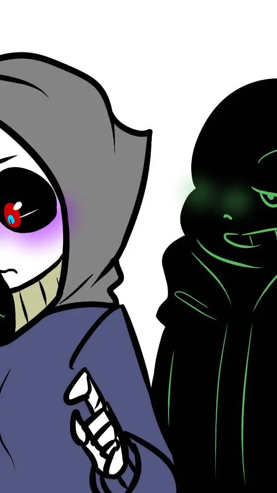 ai character: Nightmare x. Dust background