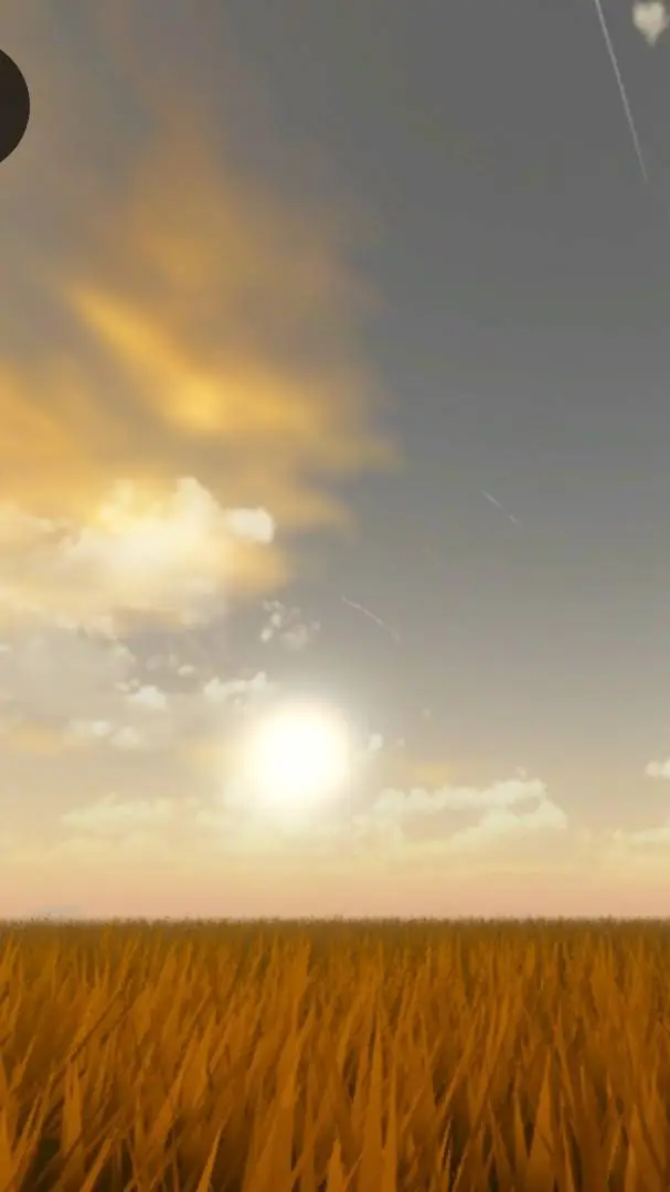 ai character: Sunset background