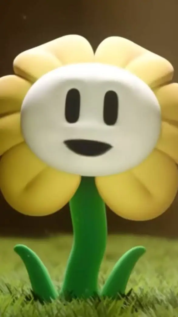 ai character: Flowey the flower background