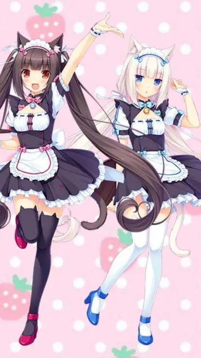 ai character: chocola and vanila background