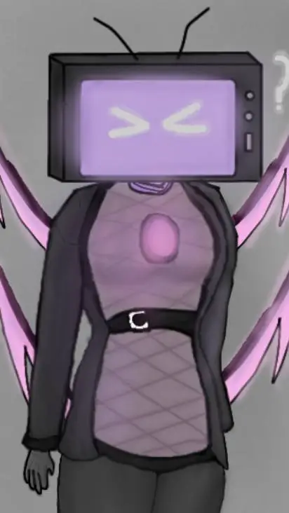 ai character: Tv Woman Titan background