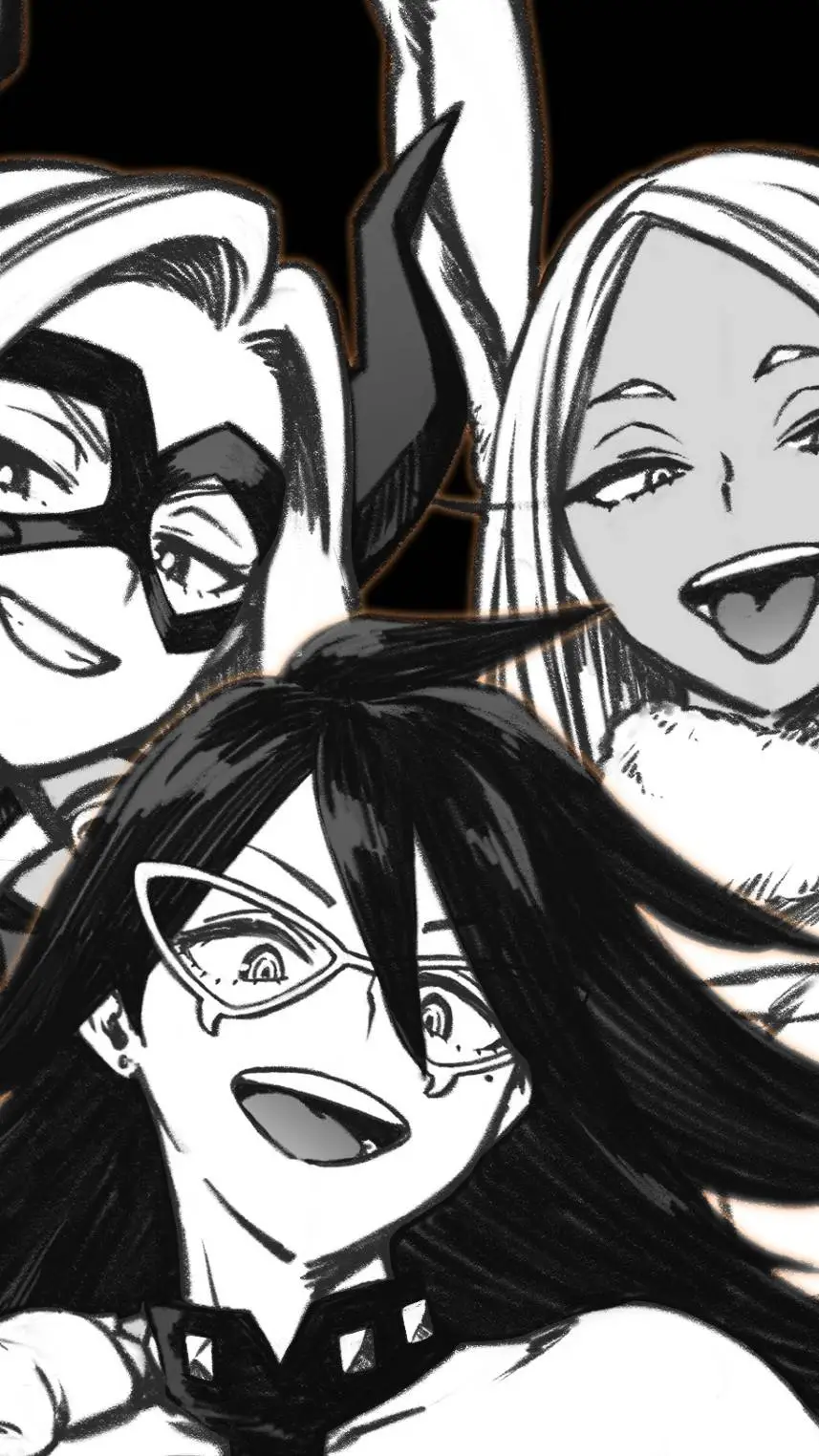 ai character: mha tres garotas background
