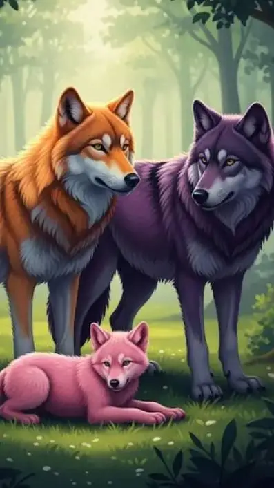 ai character: wolf story background