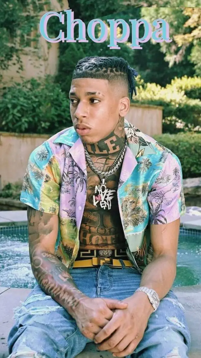 ai character: Nle choppa background