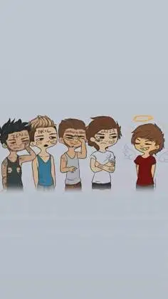 ai character: One Direction fun background