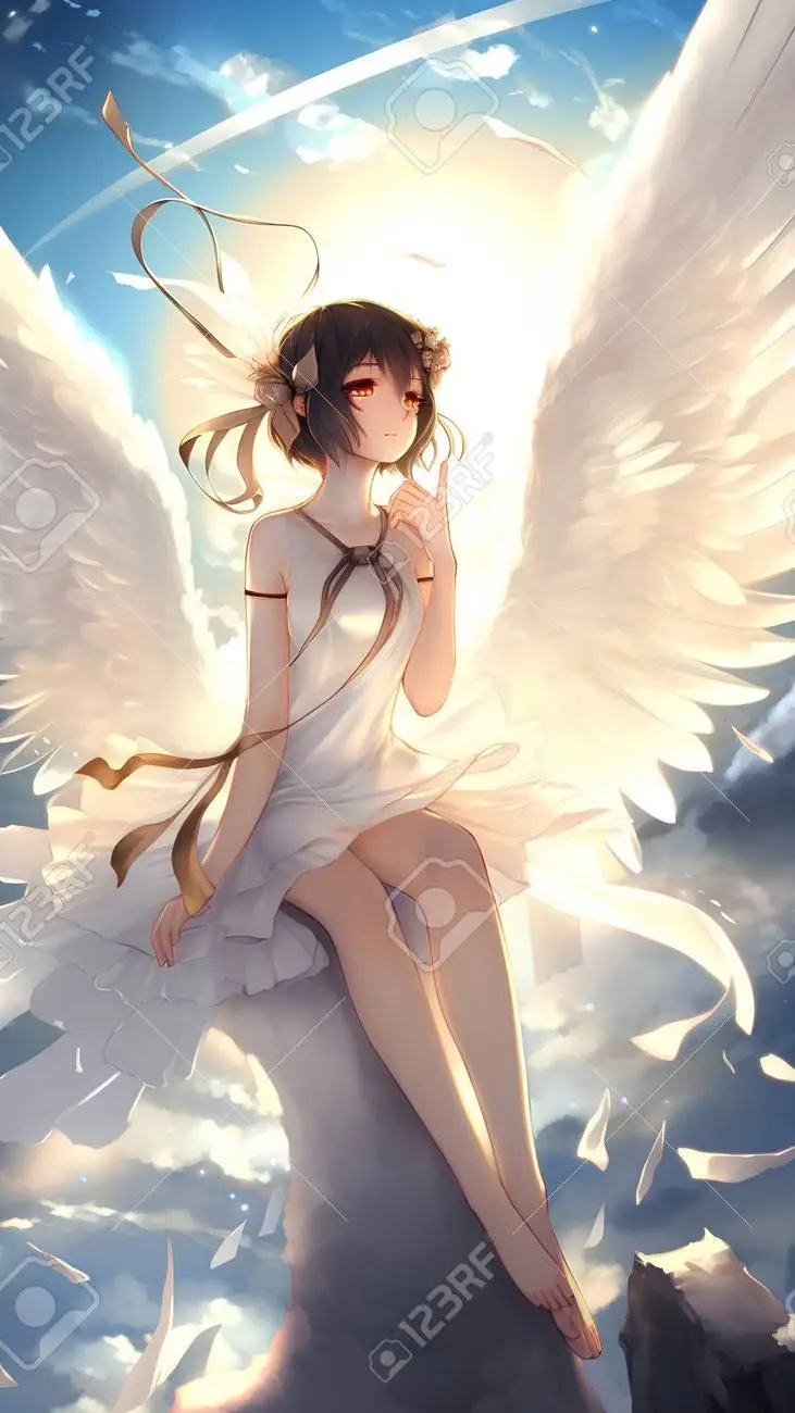 ai character: angel🕊 background