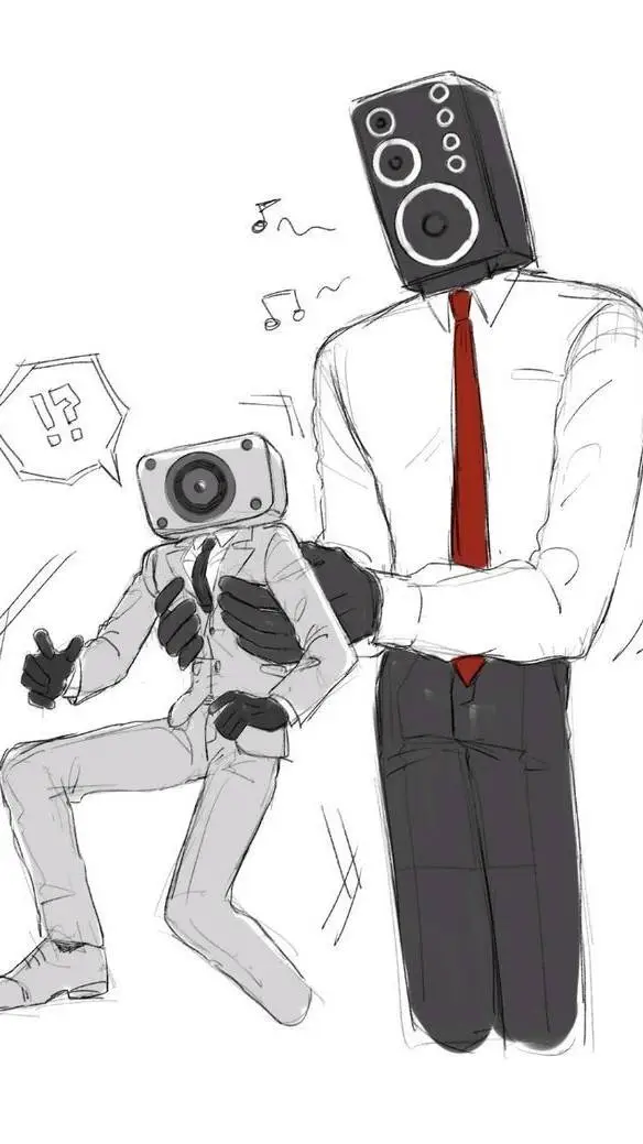ai character: Big speakerman  background