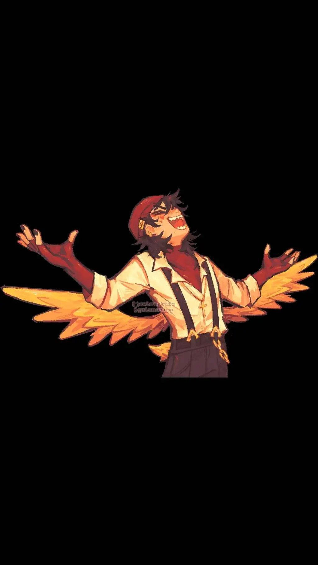 ai character: quackity  background