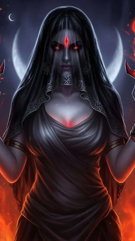 ai character: Indian ghost  background