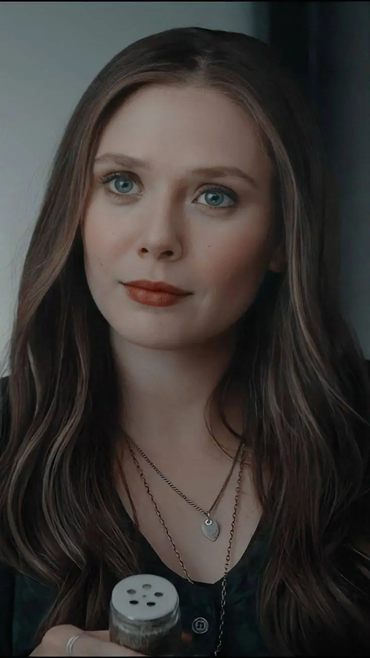 ai character: Elizabeth Olsen  background