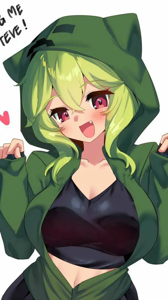 ai character: 💚ℂ𝕣𝕖𝕖𝕡𝕖𝕣💚 background