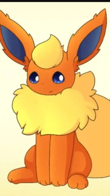 ai character: solarflare flareon background