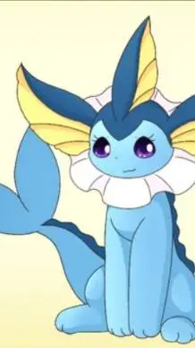 ai character: Crystal vaporeon background