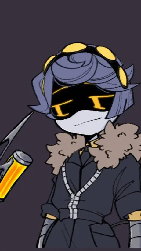 ai character: 🖤K💛 background