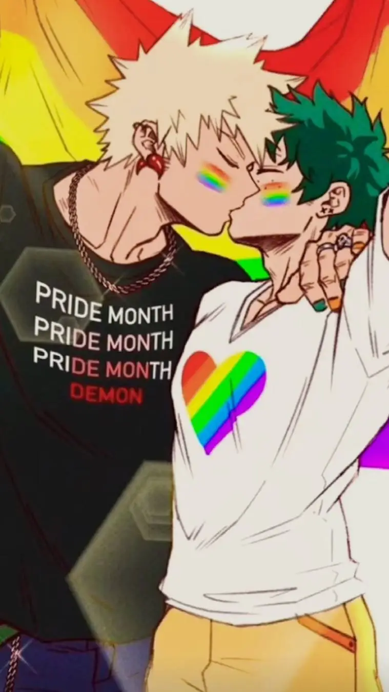 ai character: bakugo and deku background