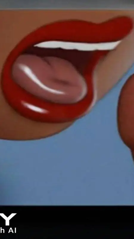 ai character: sexy cherry lips background