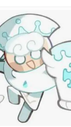 ai character: milk cookie background