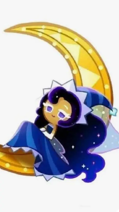 ai character: Moonlight cookie background