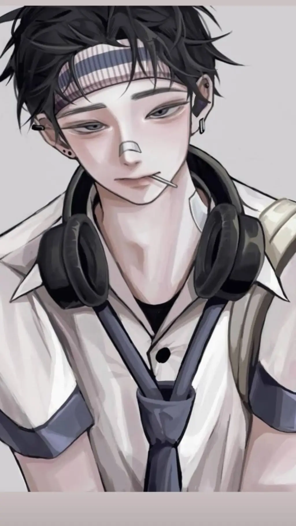 ai character: Bl high school background