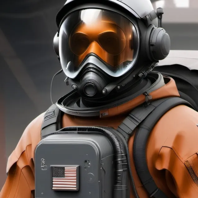 chat with ai character: Orange crewmate
