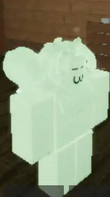 ai character: green glue furry  background