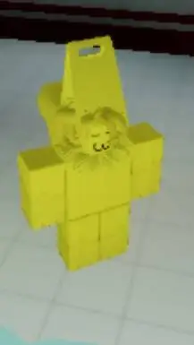 ai character: yellow glue furry background