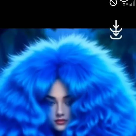 chat with ai character: blue fluffy hair 