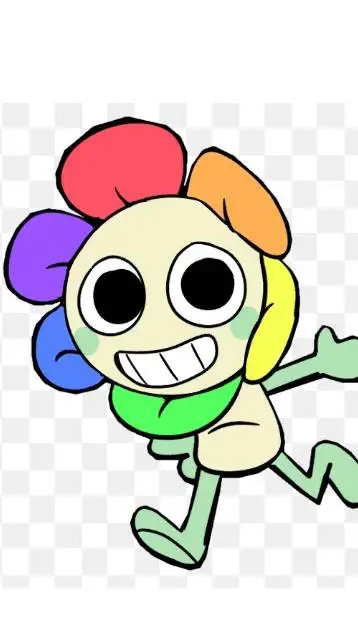 ai character: dandy blueberry in background