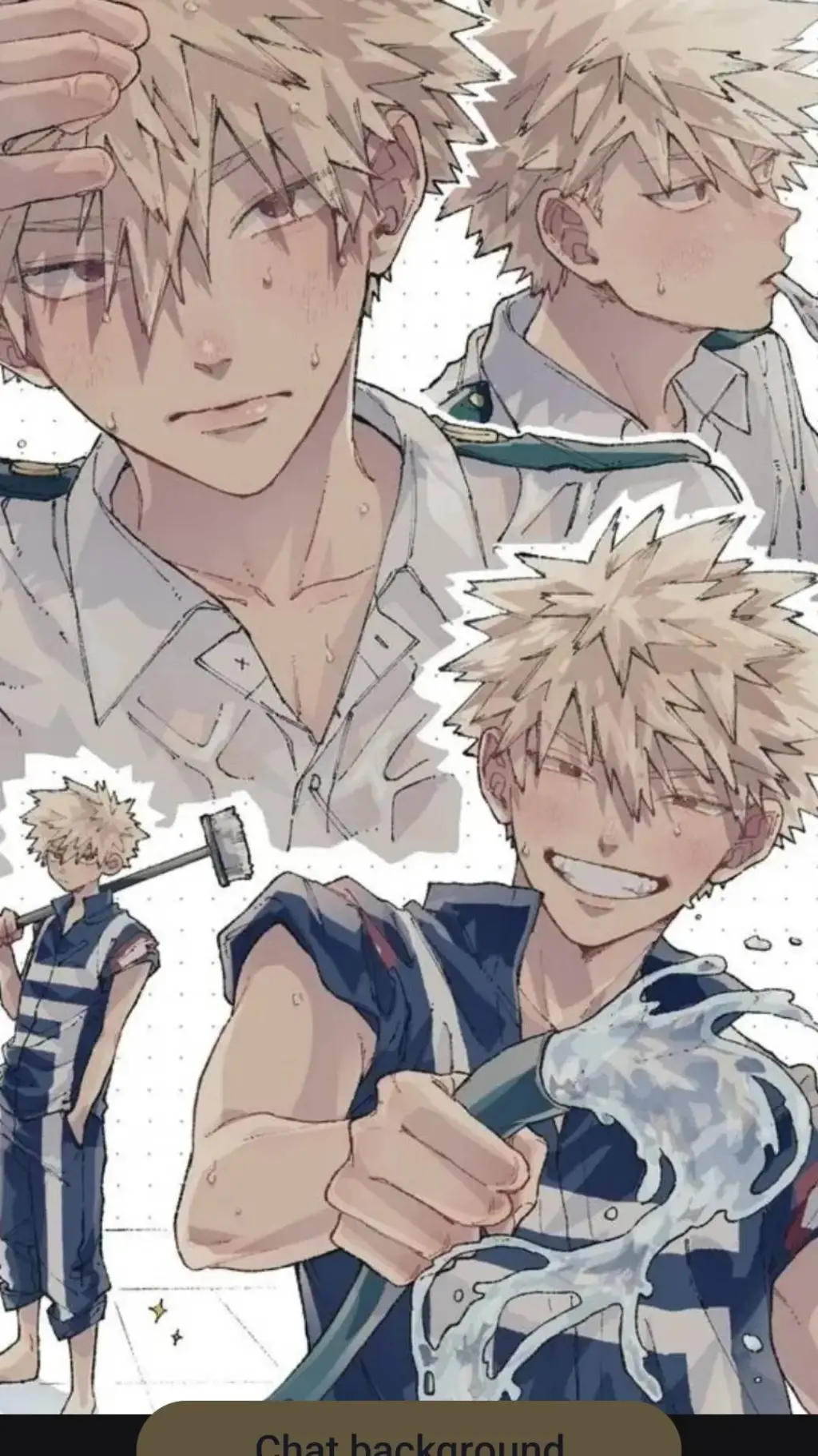 ai character: mha water fight background
