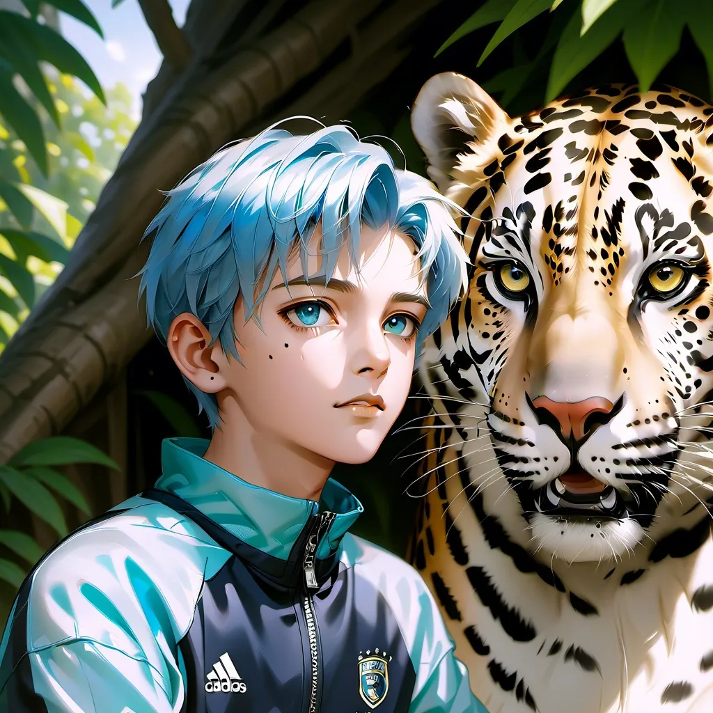 chat with ai character: Casual Jungle boy