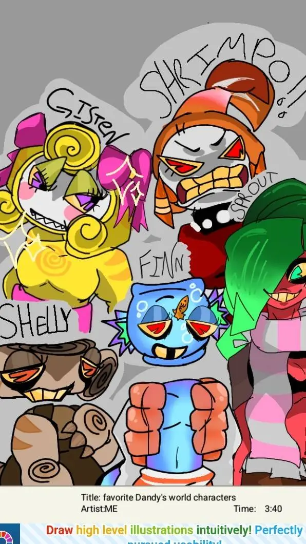 ai character: †DANDY'S BLOCK† background
