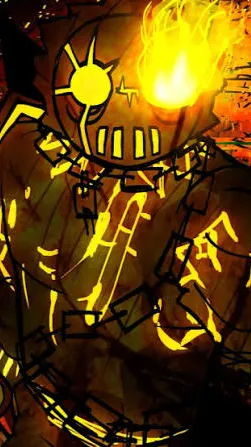 ai character: Fire slasher background