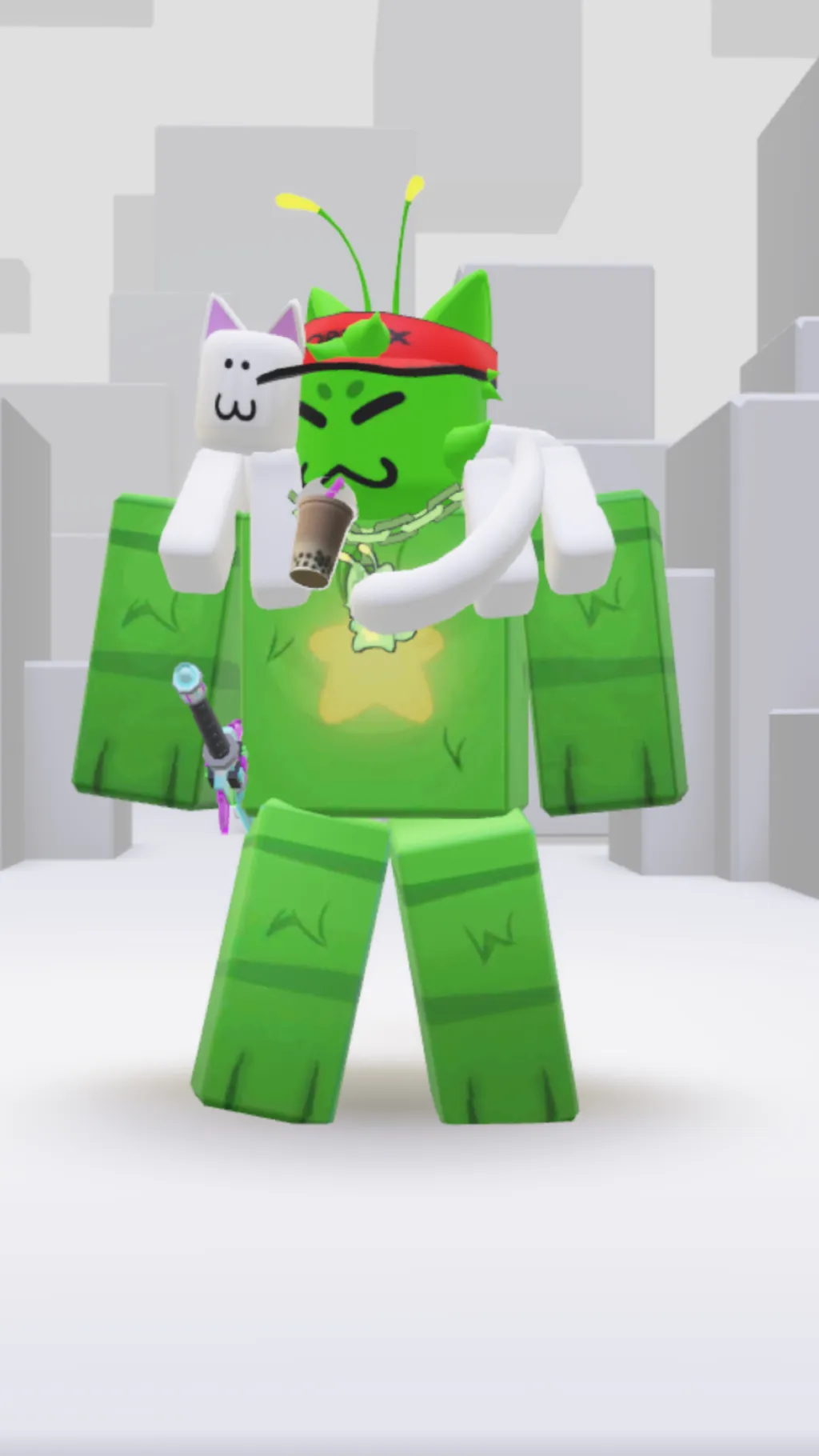 ai character: Gnarpy but cool background