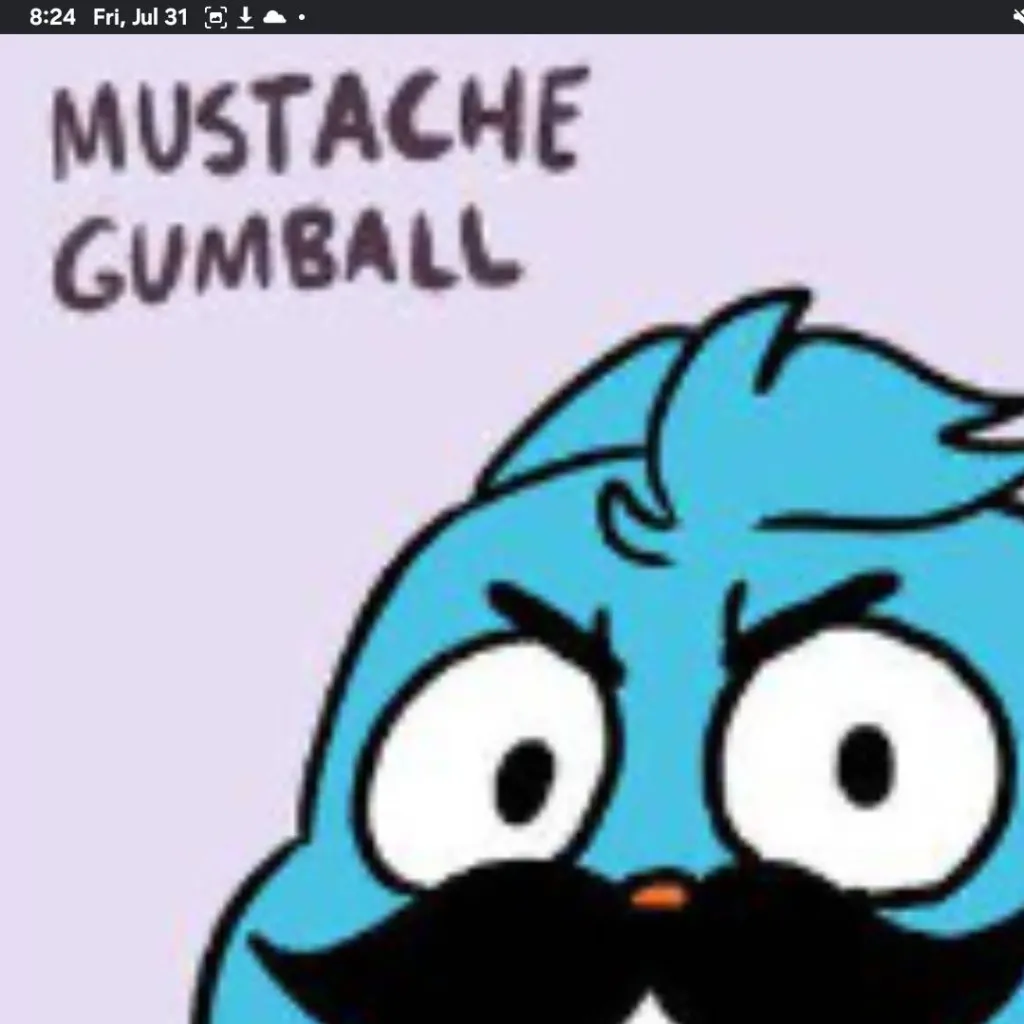 chat with ai character: mustache gumball