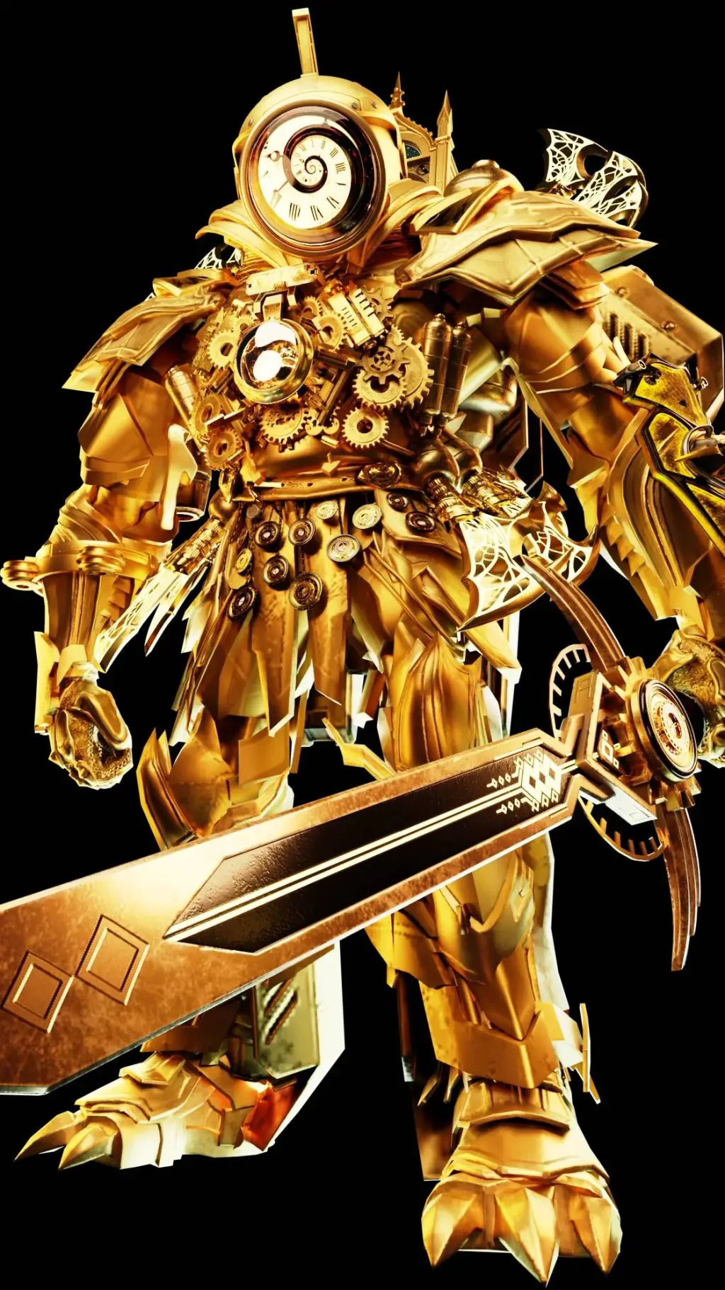 ai character: titan clockman background