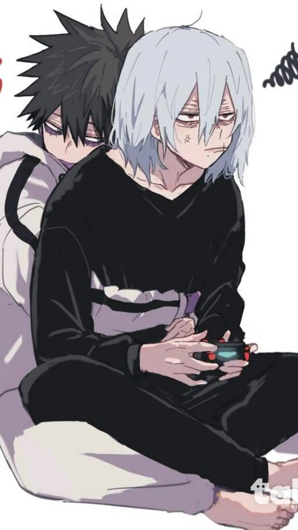 ai character: shigaraki x dabi background