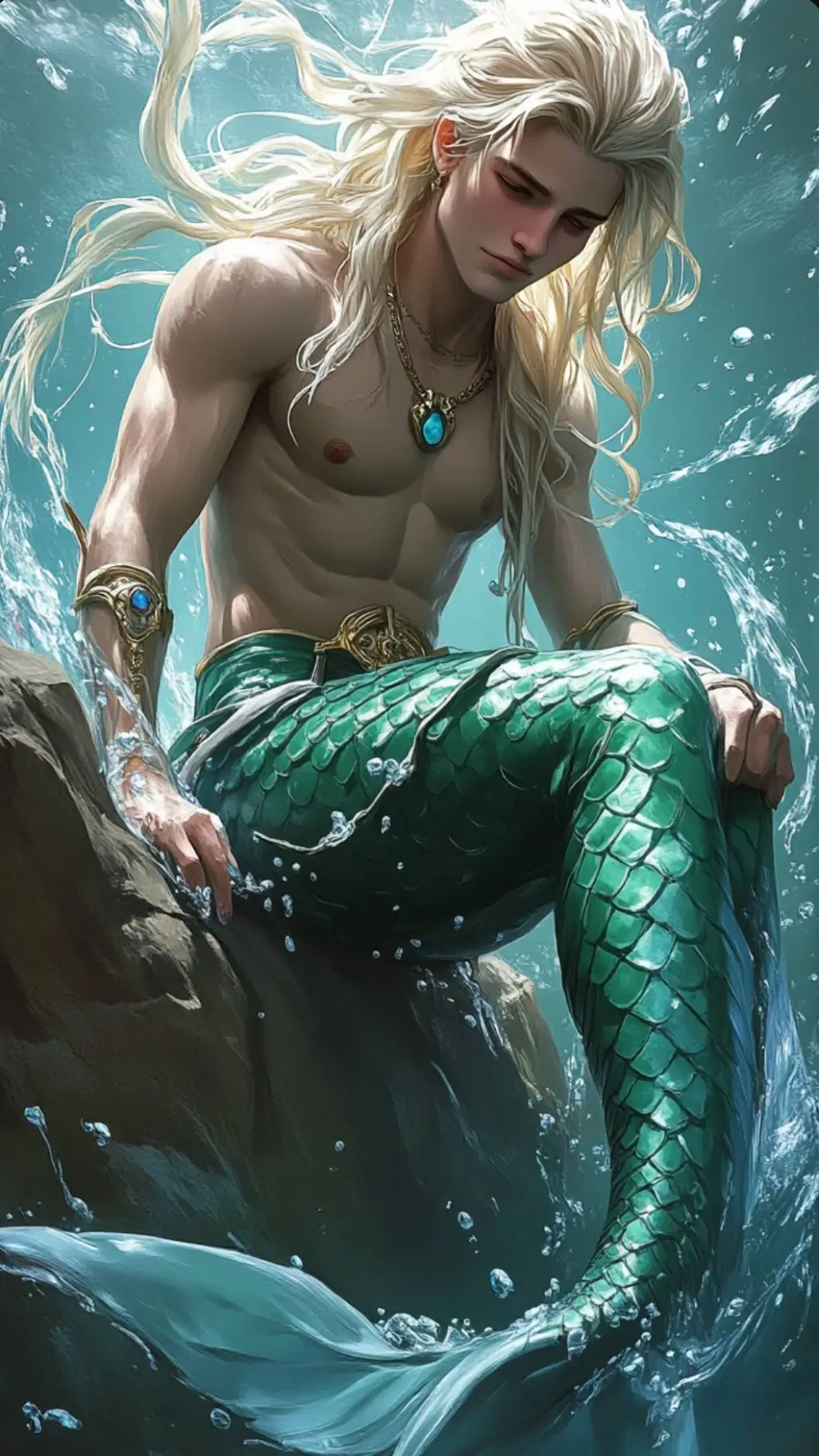 ai character: Morwen 🐚🌊 background