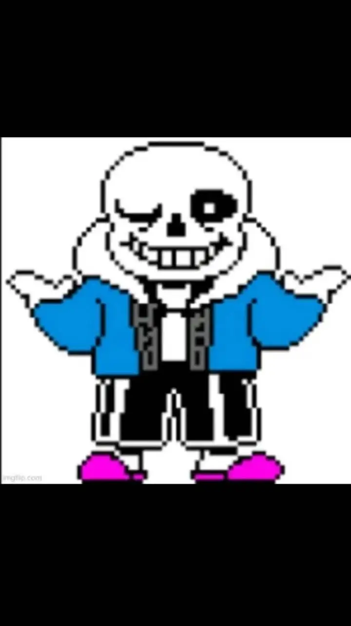 ai character: Sans the skeleton  background