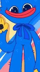ai character: 💛huggy wuggy💙 background