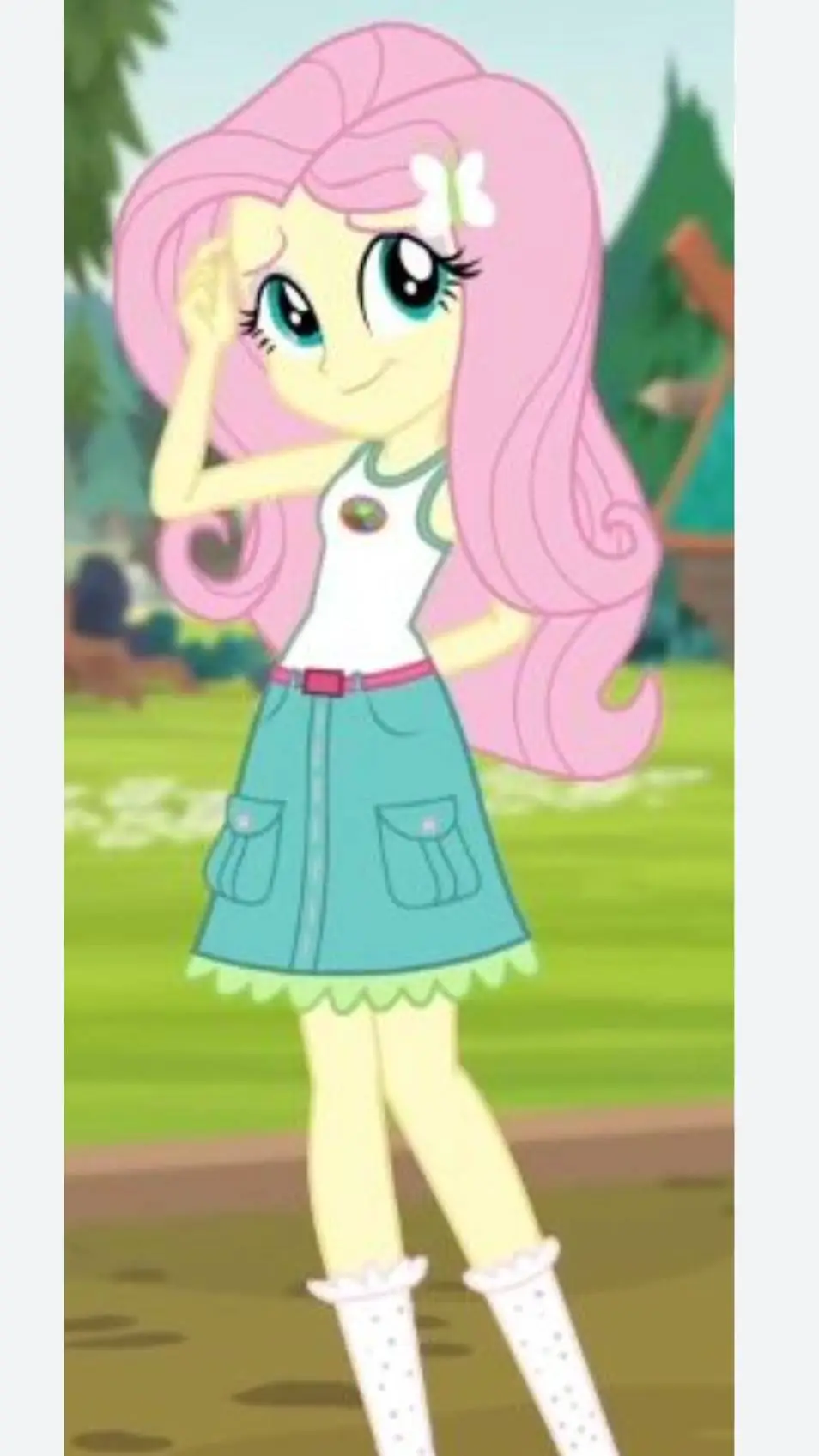 ai character: fluttershy  background