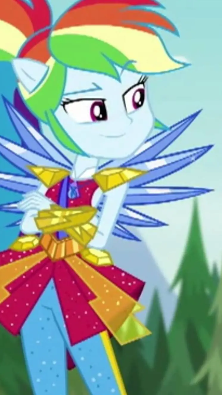 ai character: Rainbow dash background